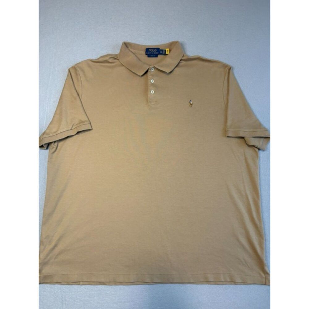 Polo Ralph Lauren Polo Shirt Tan Men's XXL Flesh Pony 100% Cotton NWOT